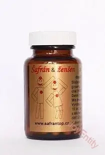 Šafrán a ženšen kapsle 30