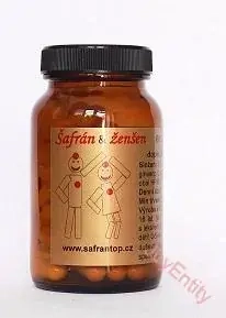 Šafrán a ženšen kapsle 60